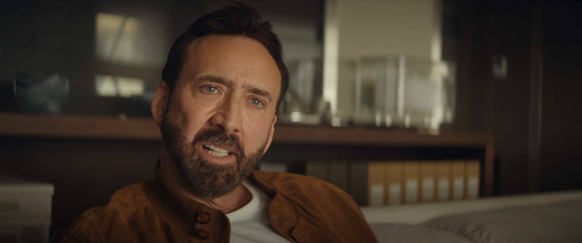Nicolas Cage talks about his first reaction to his new movie